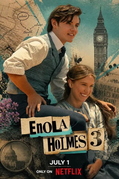Enola Holmes 3 poszter