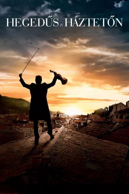 Hegedűs a háztetőn poszter