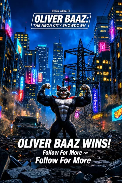 OLIVER BAAZ: THE NEON CITY SHOWDOWN | Official Animated Short Film poszter