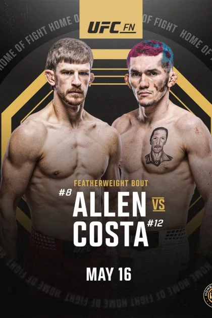 UFC Fight Night 276: Allen vs. Costa poszter