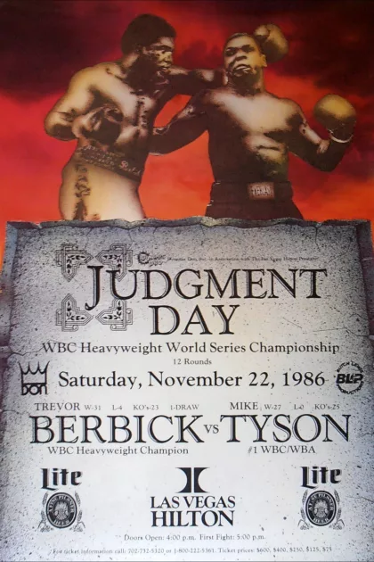 Mike Tyson vs Trevor Berbick poszter